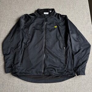 Masters Performance Jacket Mens XL Black Golf PGA Tour Full Zip Masters